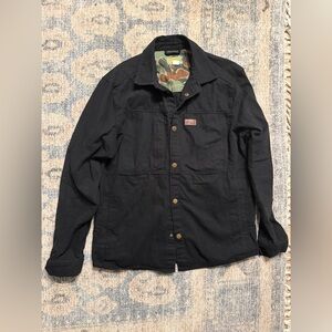 Marsh Wear Men's Delano Shacket Black Size Large Excellent Condition